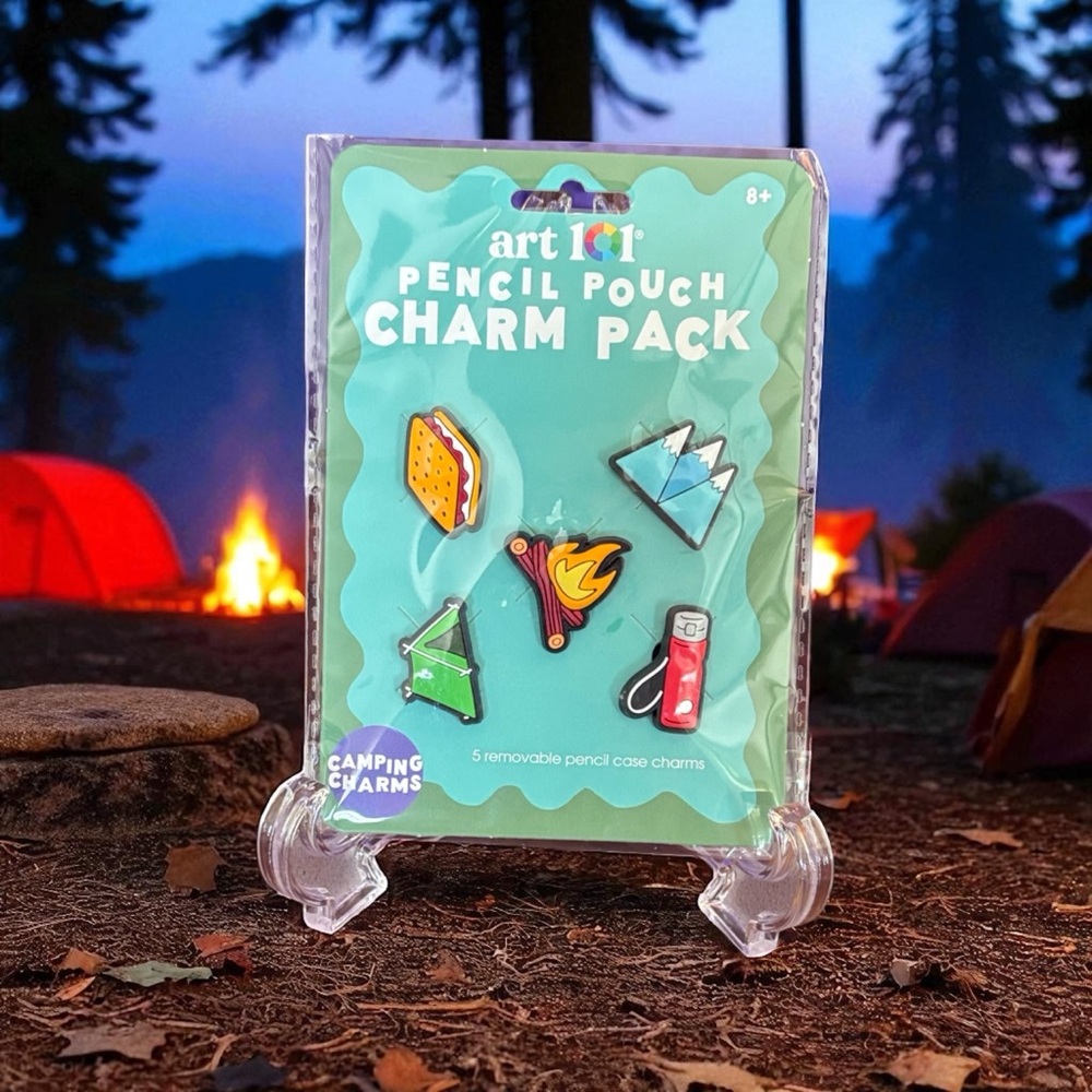 Art 101 Pencil Pouch Charm Pack 5 cute charms included